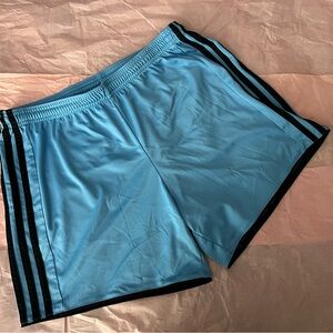 Adidas powder blue shorts women’s